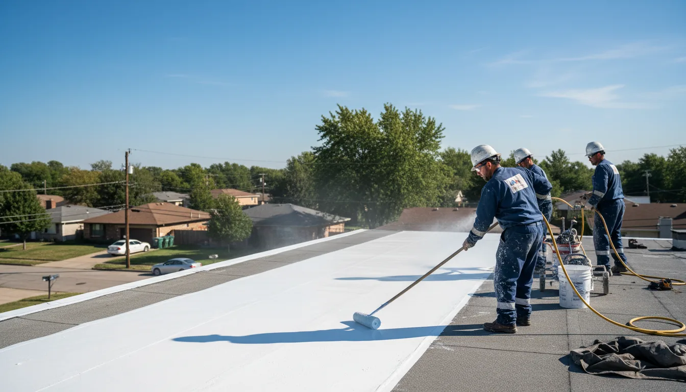 Commercial roof coating in Castleton, VA near me